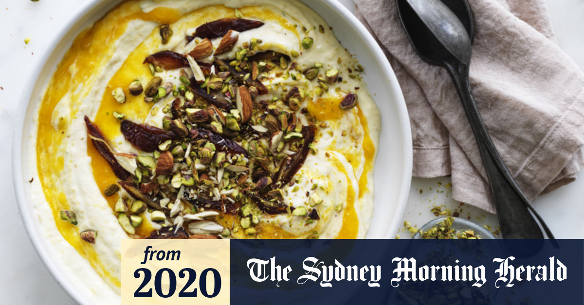 Helen Goh recipe yoghurt pudding with mango and Medjool dates